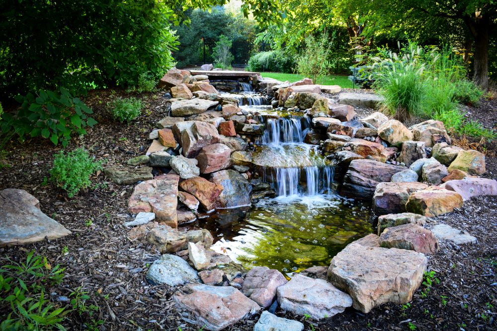 Pondless Water feature made by Breaking Ground.